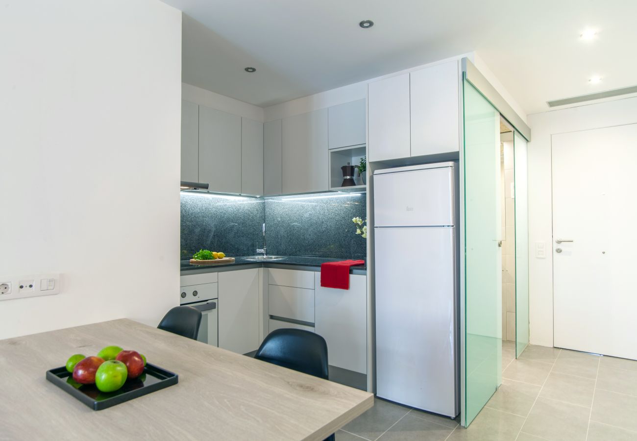 Ferienwohnung in Barcelona - DELUXE piso en alquiler con terraza y piscina en Barcelona centro