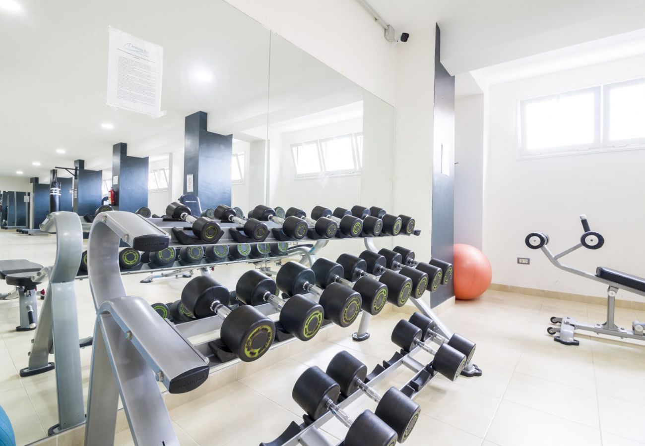 Ferienwohnung in Bajamar - HomeForGuest APT MIT MEERESBLICK, BARBEQUE, GYM