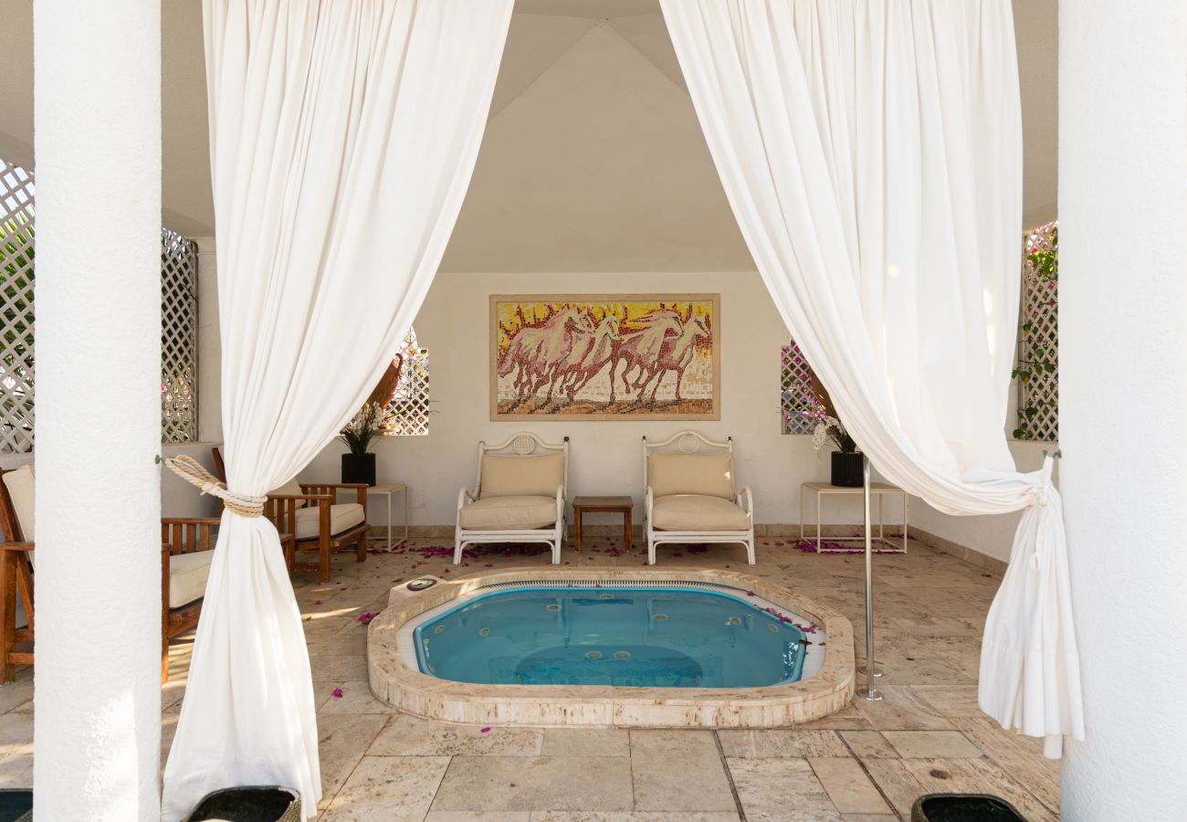 Chalet in San Bartolomé de Tirajana - Spectacular villa with private pool, jacuzzi, paddle tennis court, barbecue and a few steps from Maspalomas beach