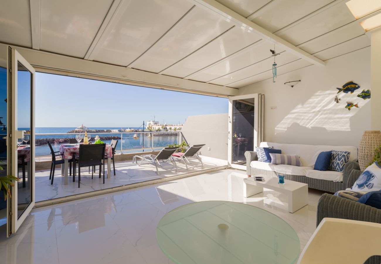 Ferienhaus in Mogán - Oceanfront Paradise – Sleep by the Waves