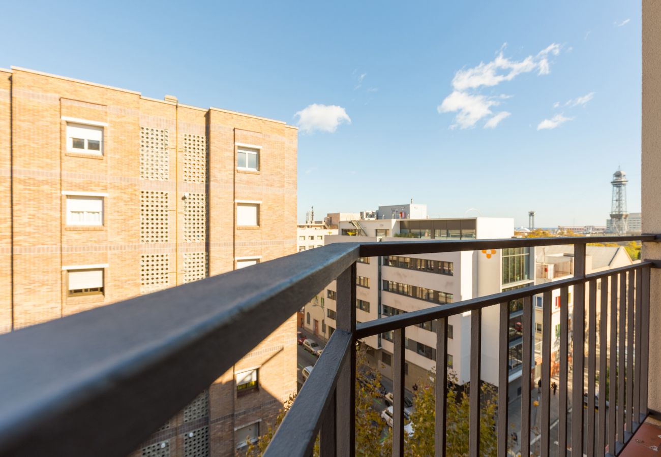 Apartamento en Barcelona - PORT, piso turístico en alquiler luminoso, tranquilo, bonitas vistas de Barcelona.