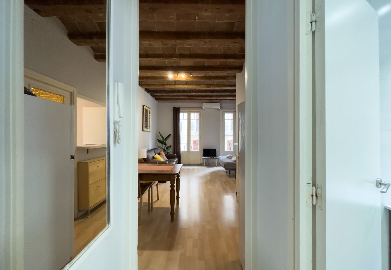 Apartamento en Barcelona - Estudio bonito, confortable, tranquilo y luminoso en alquiler en Gracia, Barcelona centro