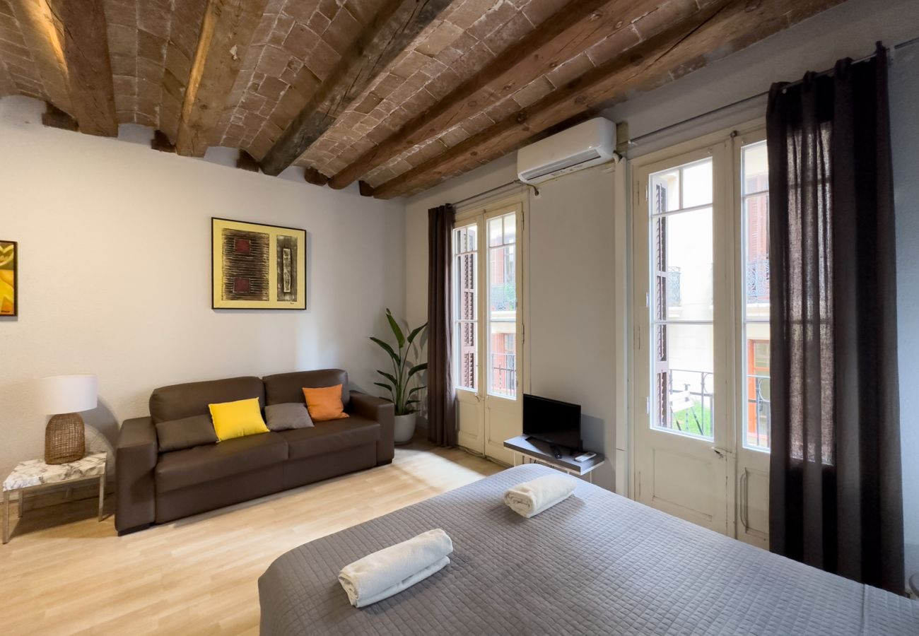 Apartamento en Barcelona - Estudio bonito, confortable, tranquilo y luminoso en alquiler en Gracia, Barcelona centro