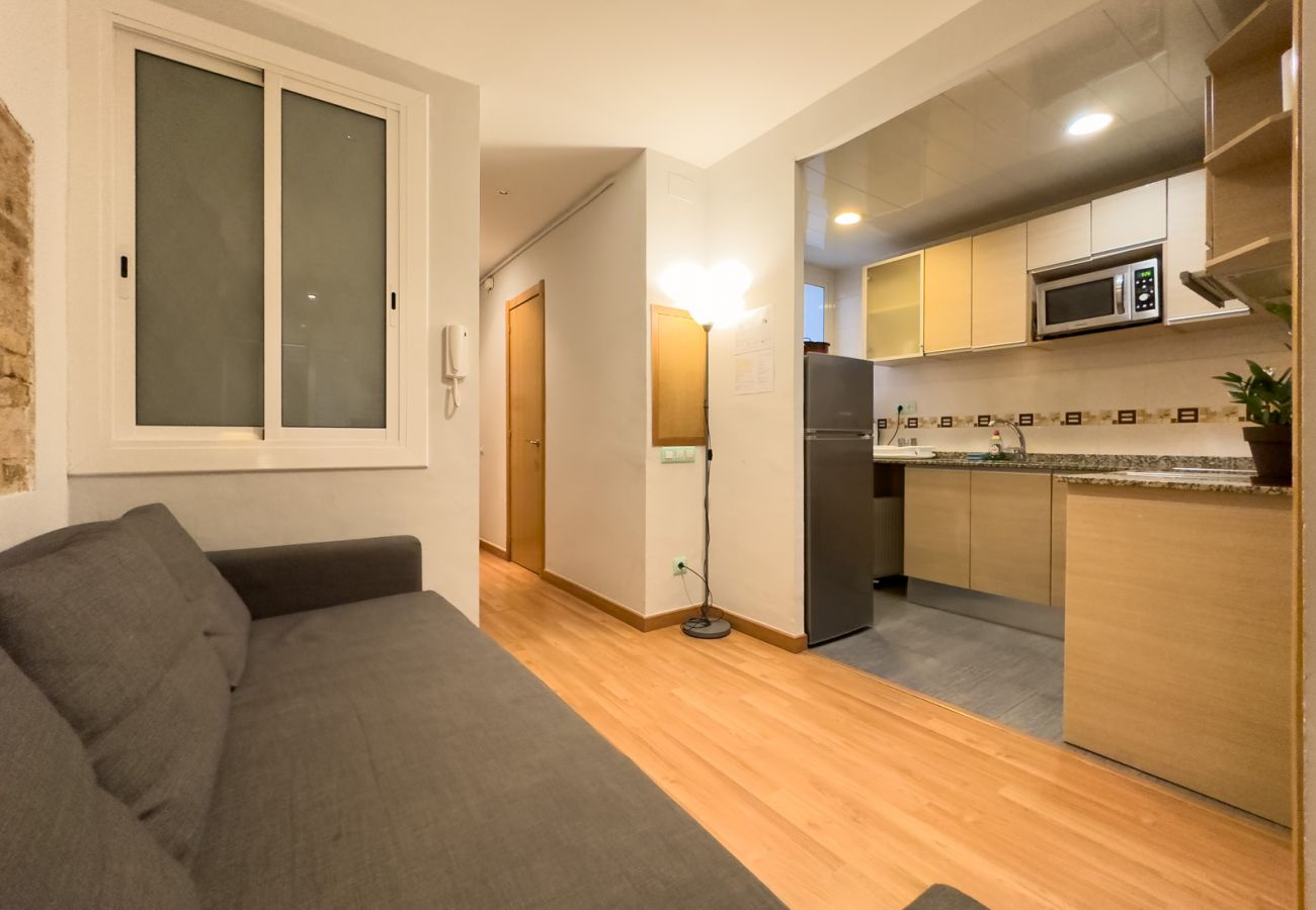 Apartamento en Barcelona - Piso bonito, restaurado en alquiler con patio terraza en Gracia, Barcelona centro