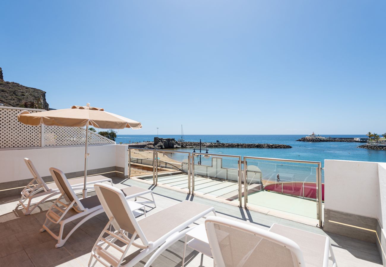 Casa en Mogán - Blue Sea I - 1º linea playa con terraza privada