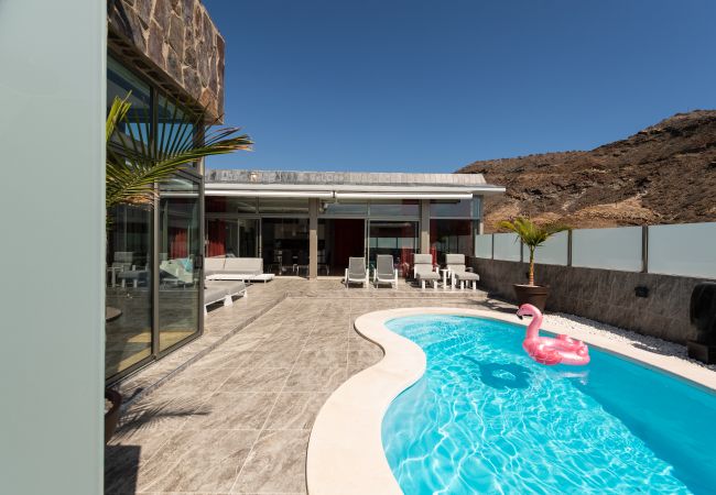 Casa en Mogán - Espectacular casa con piscina privada climatizada en paraíso 