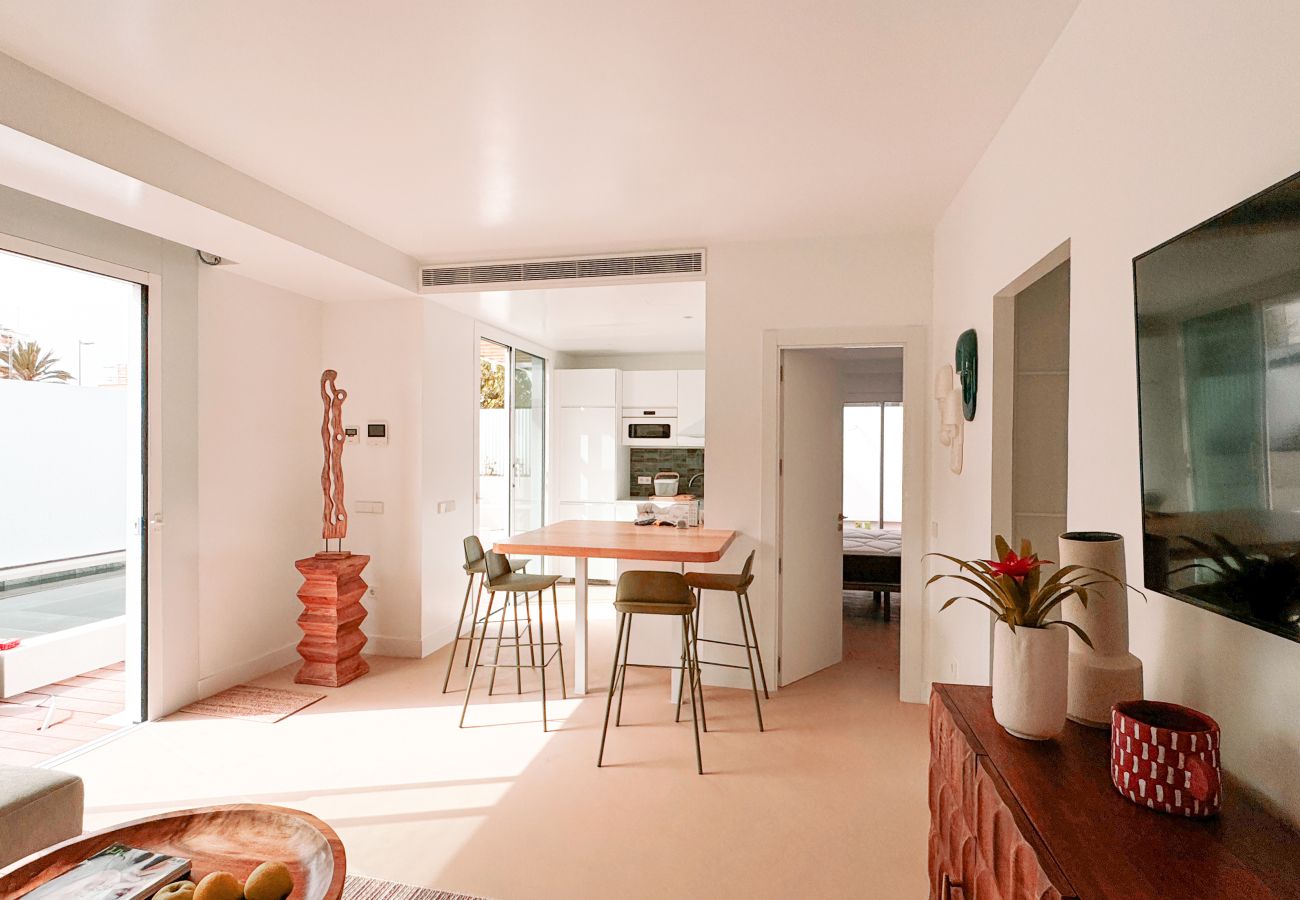 Chalet en San Bartolomé de Tirajana - Refurbished tropical house with a caribbean private pool