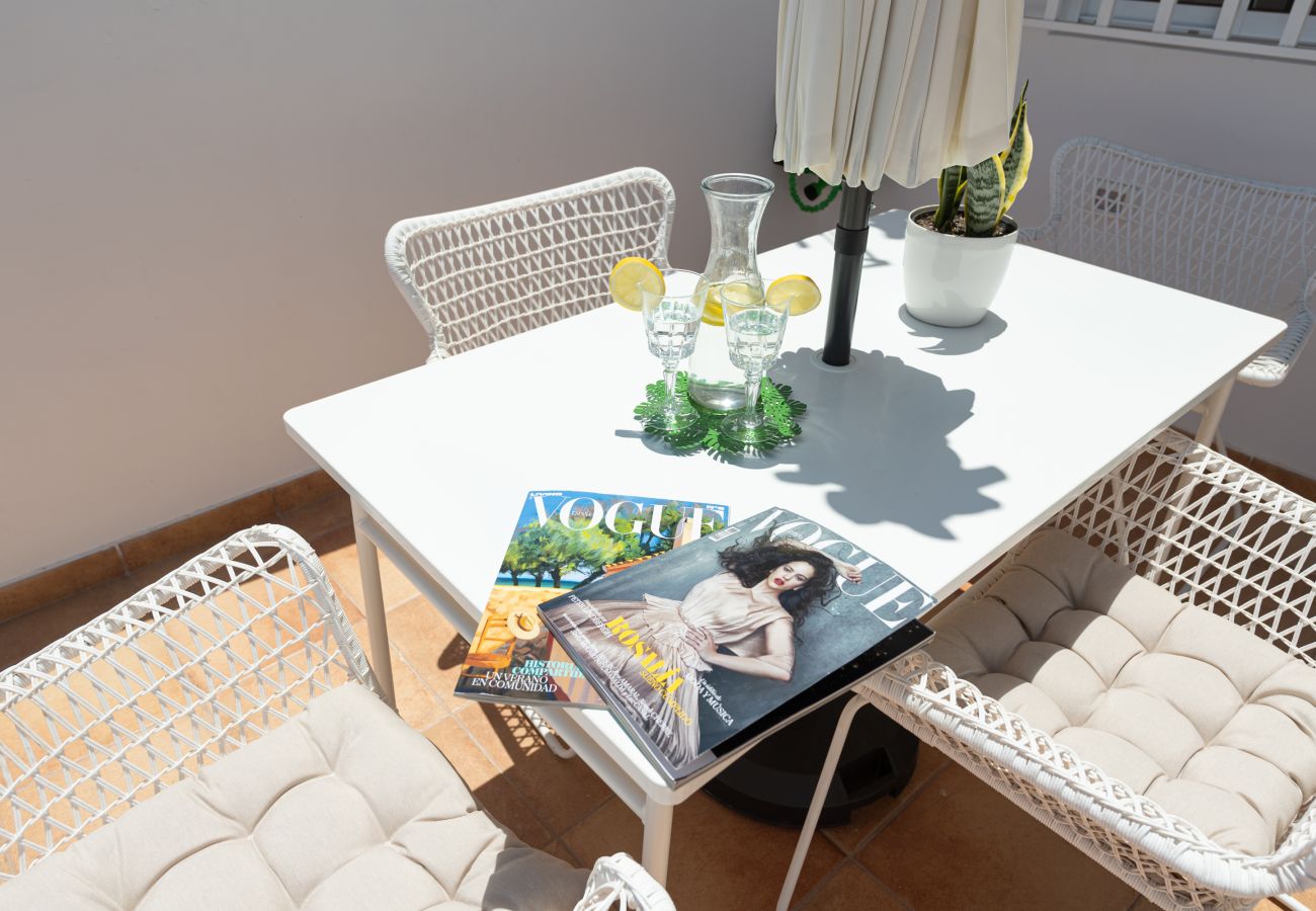 Appartement à Mogán - Maison de vacances avec terrasse et vue sur la mer