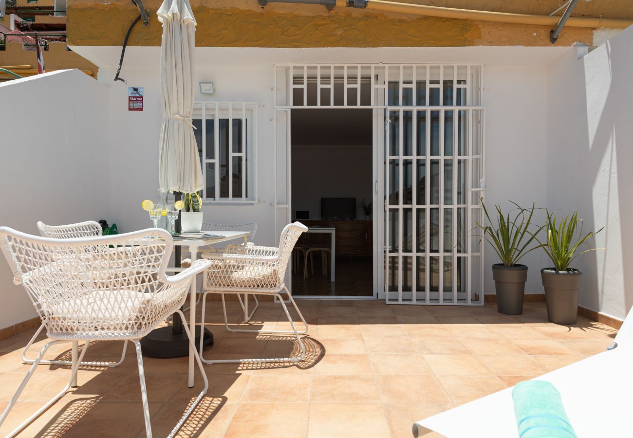 Appartement à Mogán - Maison de vacances avec terrasse et vue sur la mer
