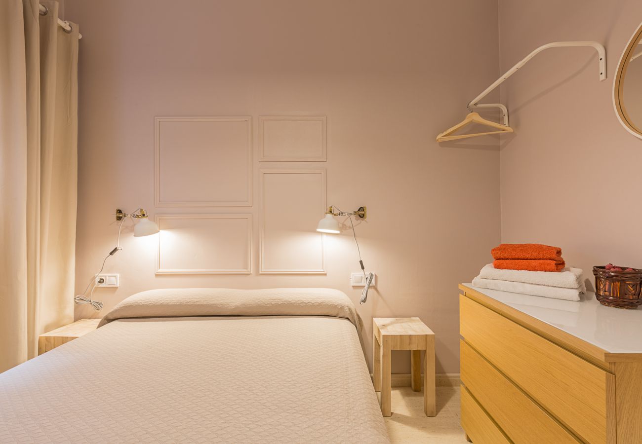 casa plaza españa camera matrimoniale con balcone interno