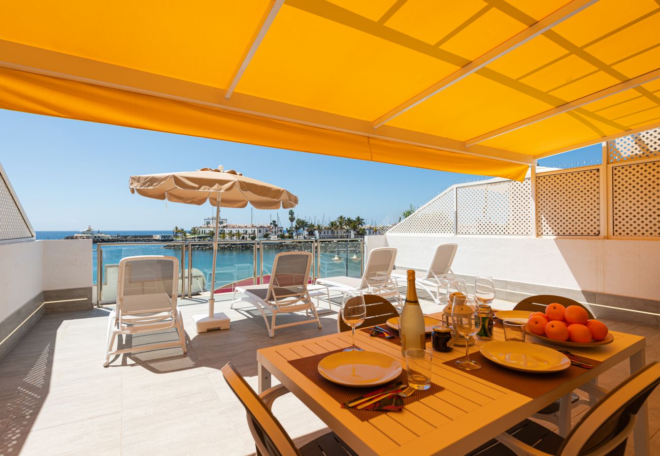 Casa a Mogán - Blue Sea I - 1º linea playa con terraza privada