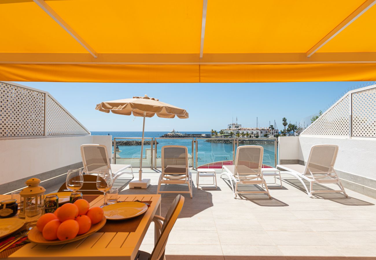 Casa a Mogán - Blue Sea I - 1º linea playa con terraza privada
