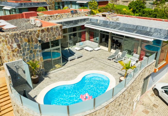 Casa a Mogán - Espectacular casa con piscina privada climatizada en paraíso 