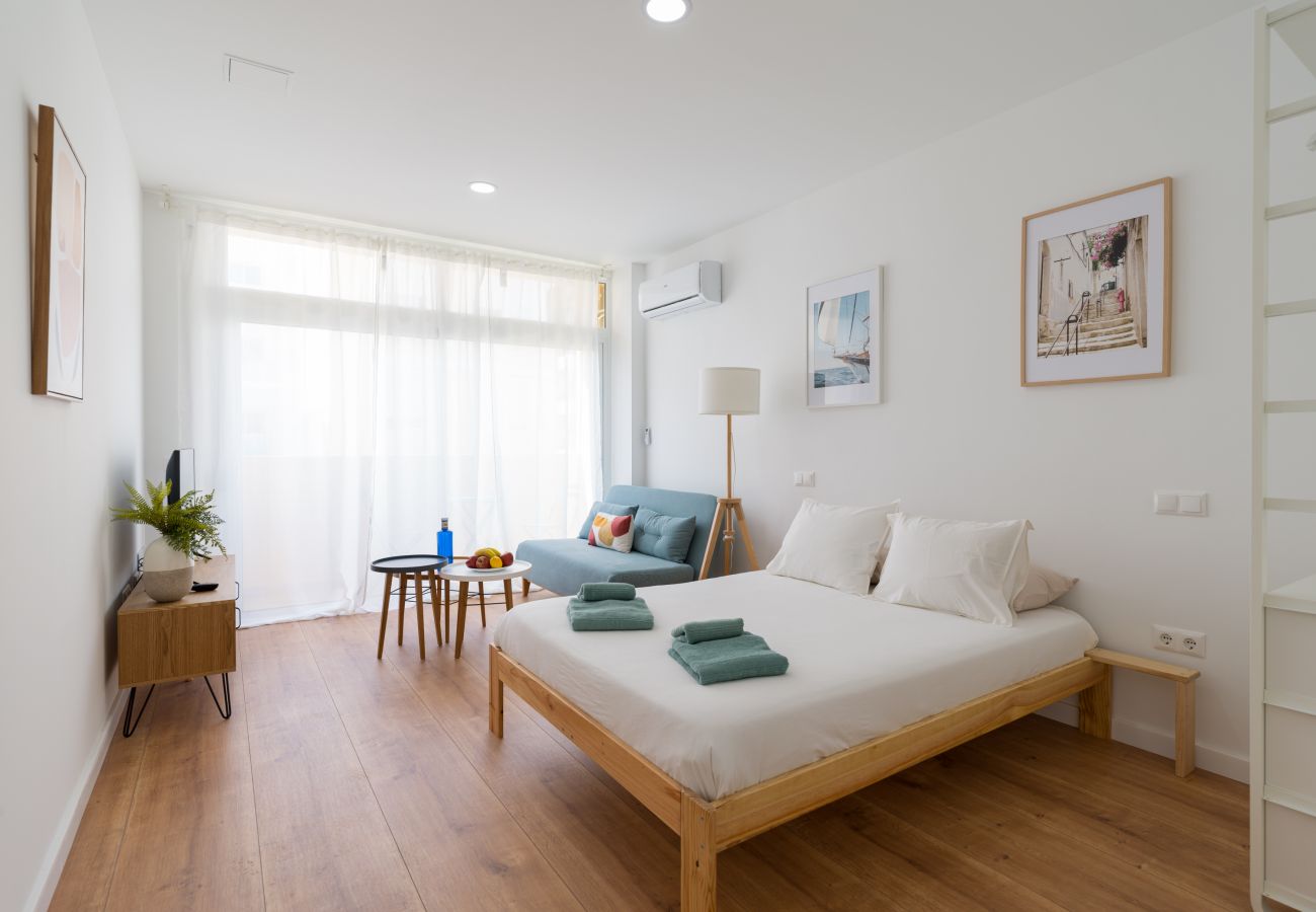Studio a Las Palmas de Gran Canaria - HomeForGuest Studio Sol Canteras con terrazza 