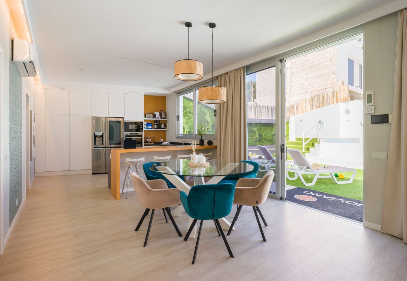 Casa a schiera a San Bartolomé de Tirajana - Casa Joviano piscina privada climatizada