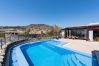 Chalet in Mogán - Private heated pool in quiet surroundings and sea views at the golf course